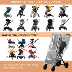 Yoamez Nuna TRVL rain cover with snug fit for stormy walks.