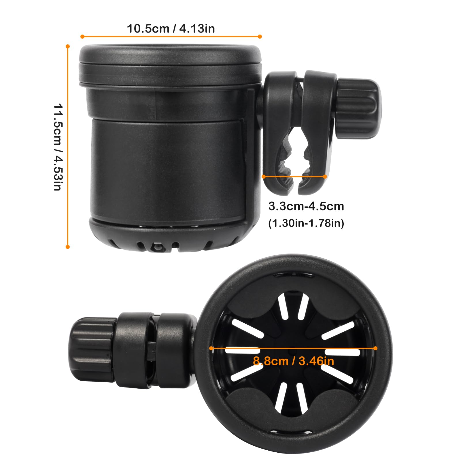 Yoamez tool-free installation secures in seconds for hands-free pushing.