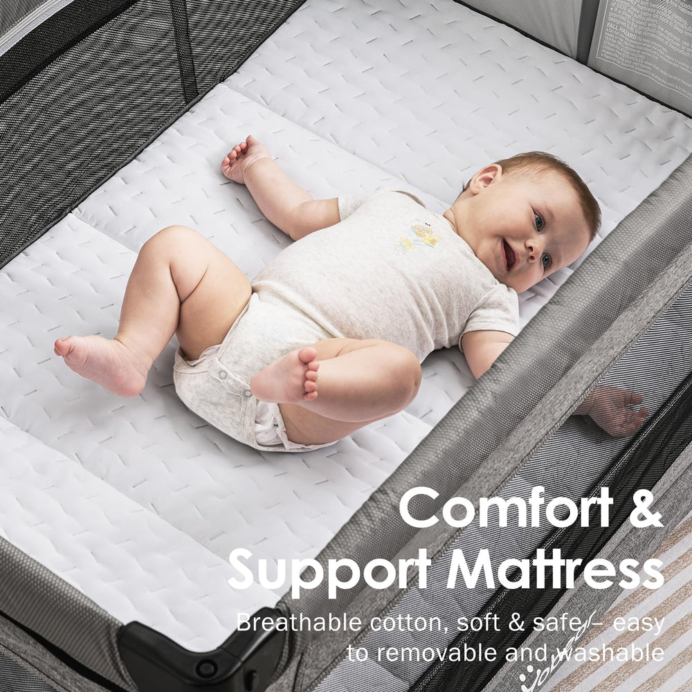 Yobear ergonomic changing station reduces bending during diaper changes