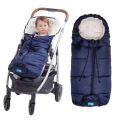 Yobee Universal Cozy Fleece Stroller Footmuff weatherproof exterior protects baby on cold walks.