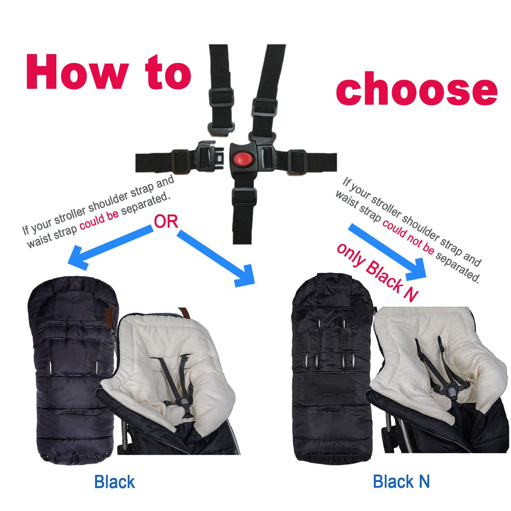 Yobee waterproof stroller sleeping bag universal fit supports most strollers for cold days.