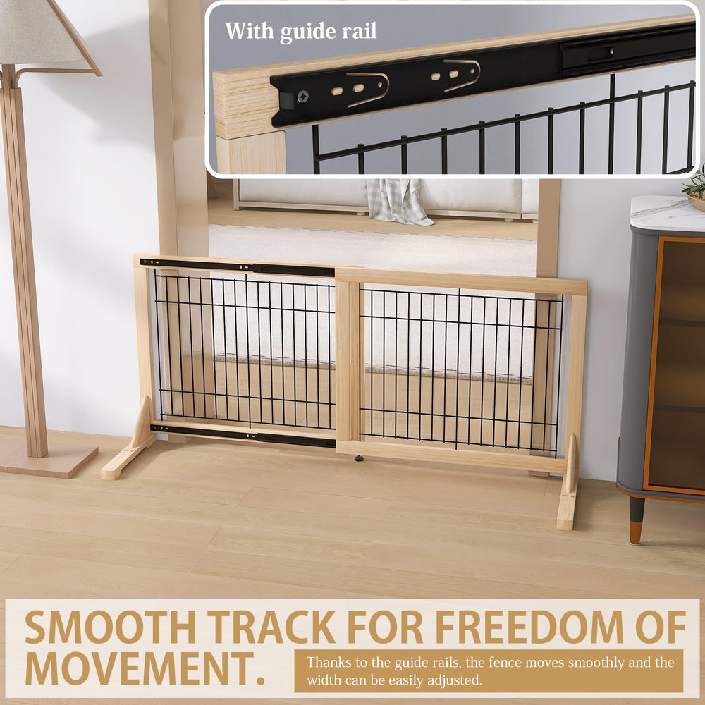 YOCAN Extra Wide Gate suitable for dogs and cats in busy homes