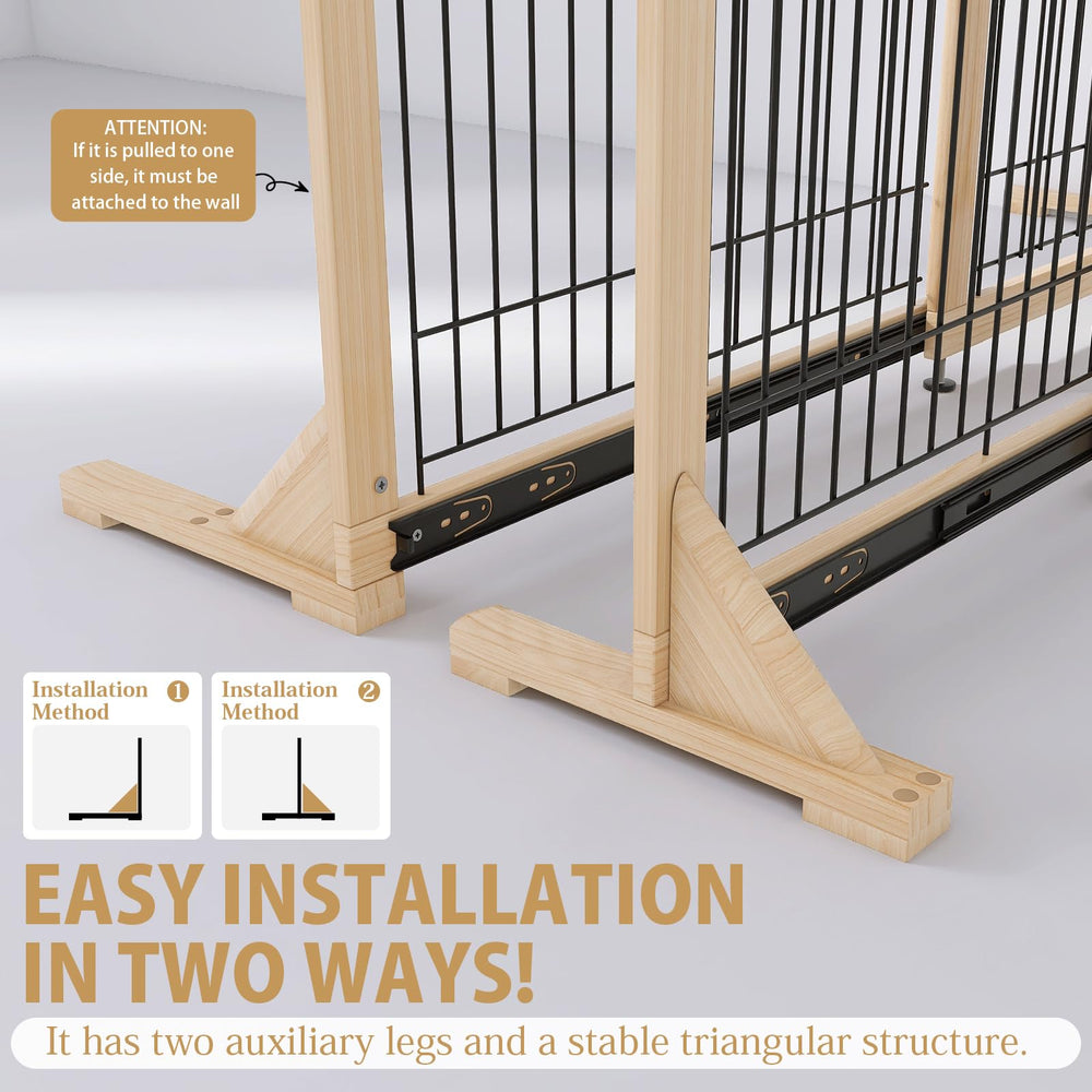 YOCAN Extra Wide Gate no-drill setup simplifies temporary safety barriers