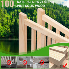 YOCAN paint-free wooden dog gate folded-storage demonstrates compact, easy-to-store pet fence.