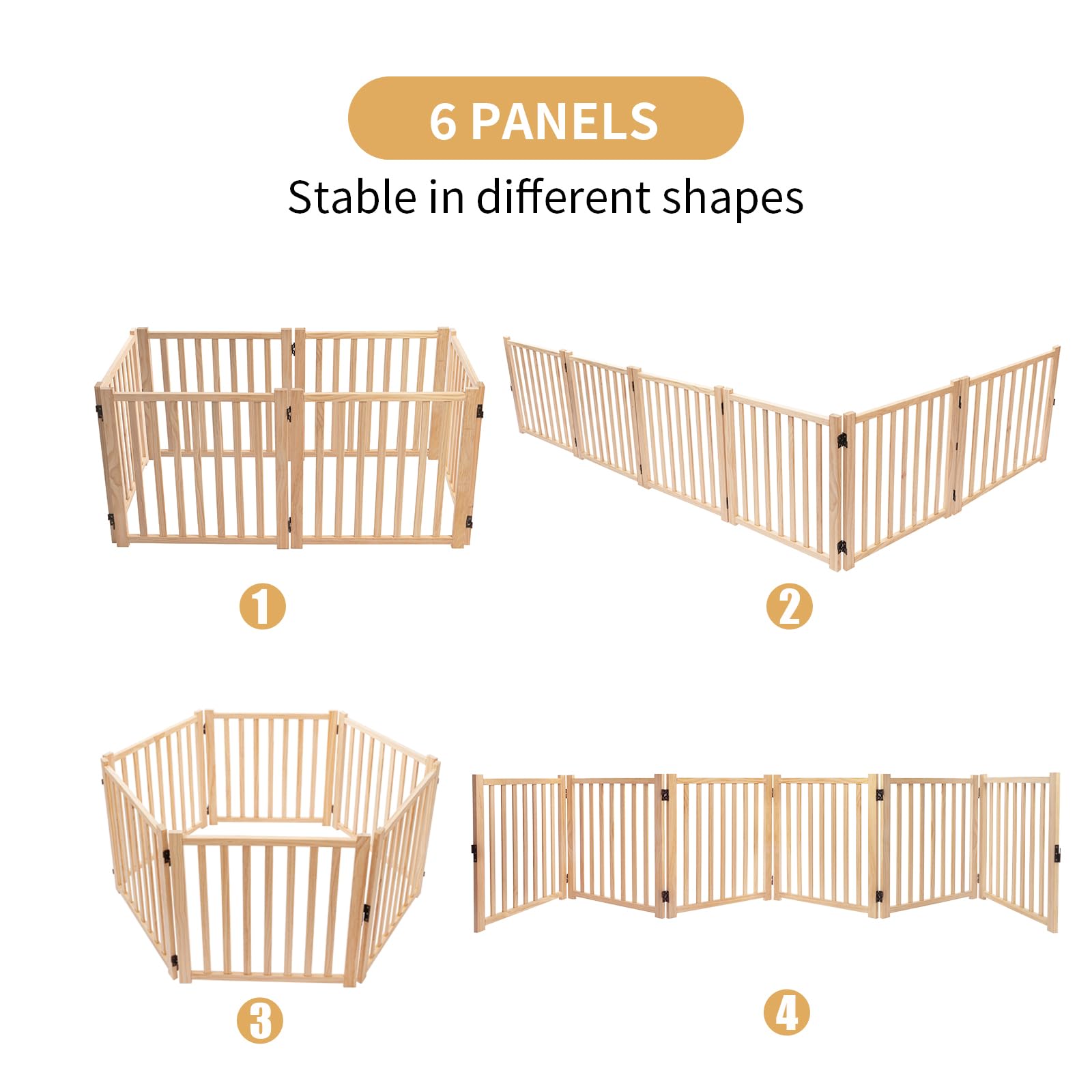 YOCAN Paint-Free gate folding-system allows flexible configurations and compact storage.