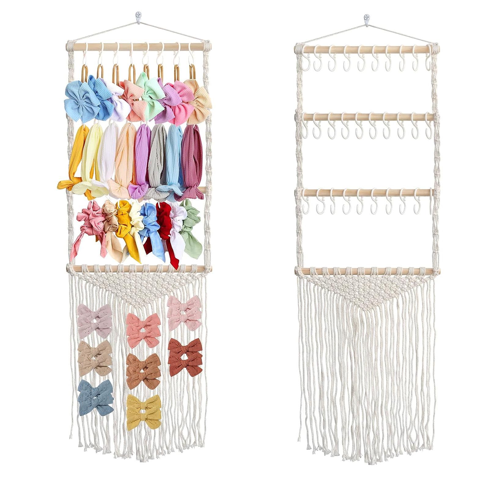 YOcity headband holder 47in long keeps over 100 bows neatly organized and within reach