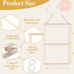 YOcity headband holder beige hooks closeup highlights durable ABS hooks