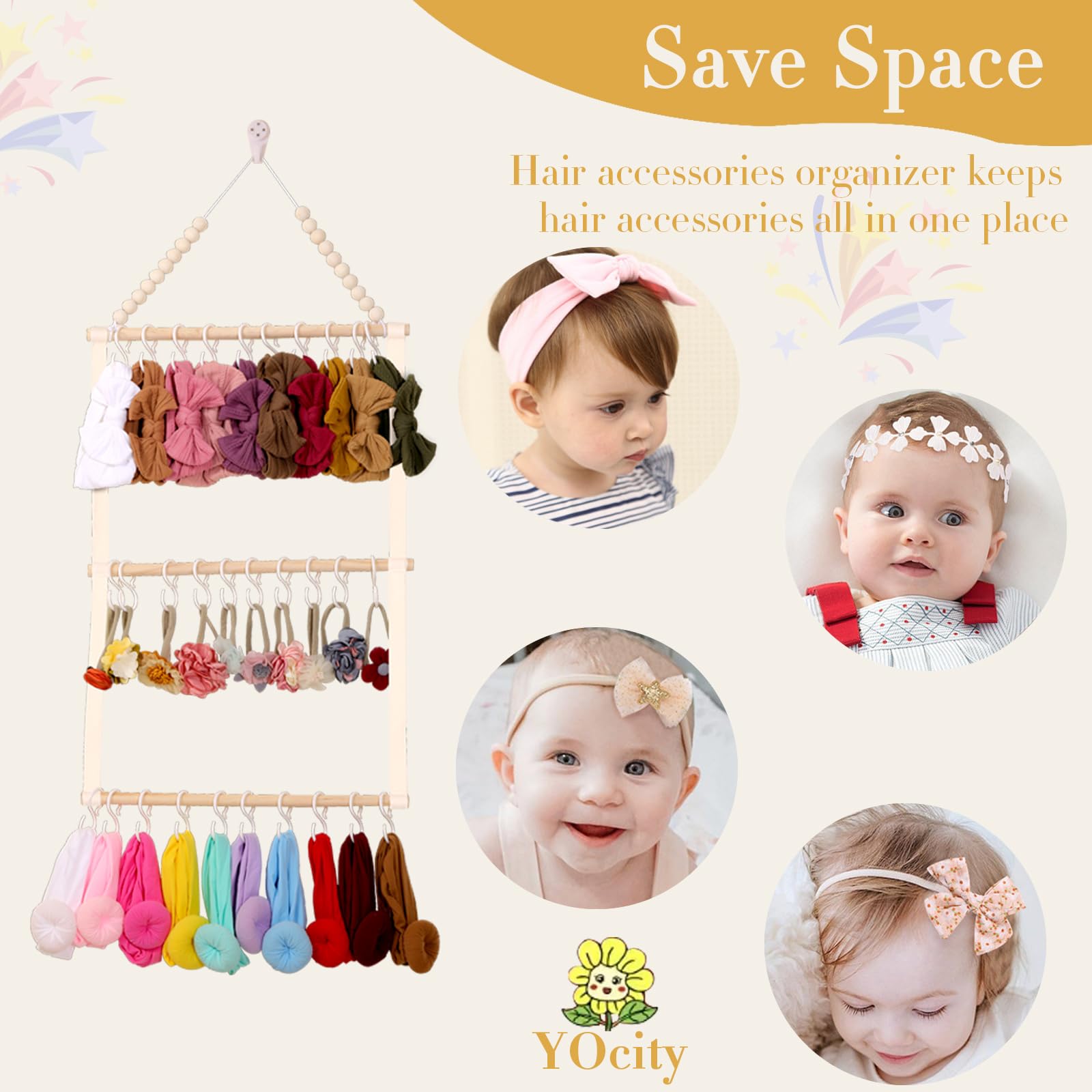 YOcity beige room decor scene shows tidy toddler accessories