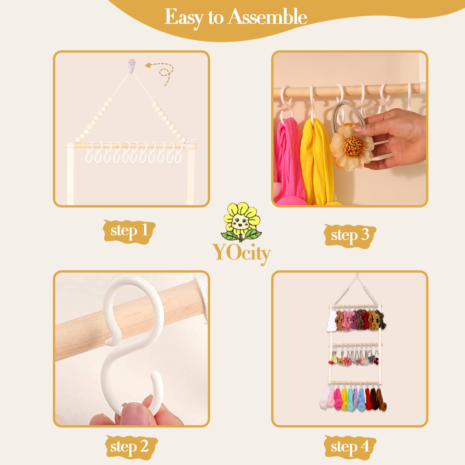 YOcity storage display of beige organizer emphasizes large capacity
