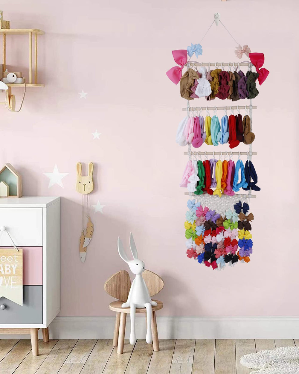 YOcity headband holder cotton rope texture adds soft, durable nursery decor