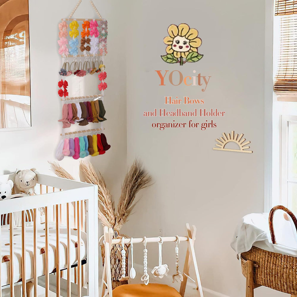 YOcity nursery decor display complements a tidy toddler room