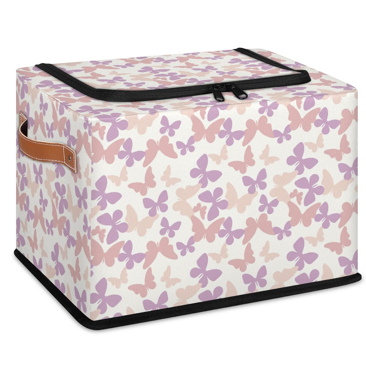 YoCosy toy box with lid and leather handle offers dust protection and easy access.
