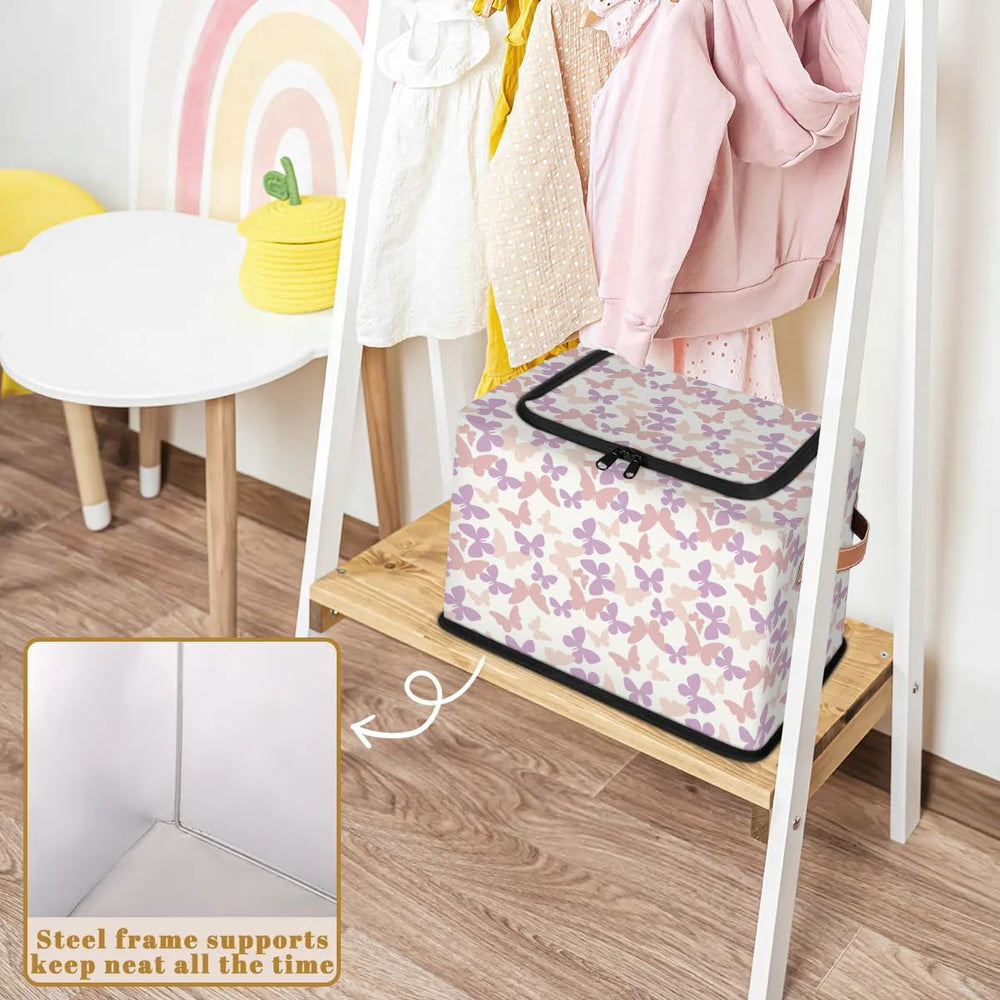 YoCosy pink-purple floral butterfly pattern adds charm to nurseries.