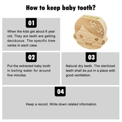 YOFAN teeth keepsake box compact neatly stores baby teeth as memento