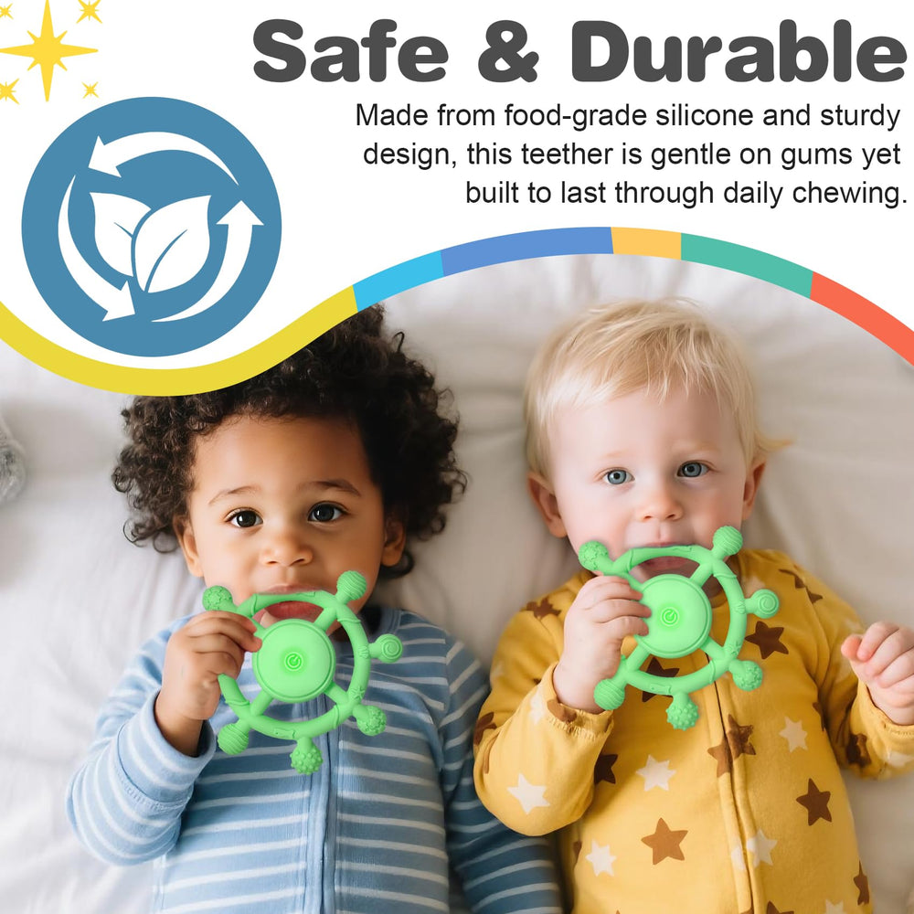 YOFUN teether green packaged gift image suitable for baby showers