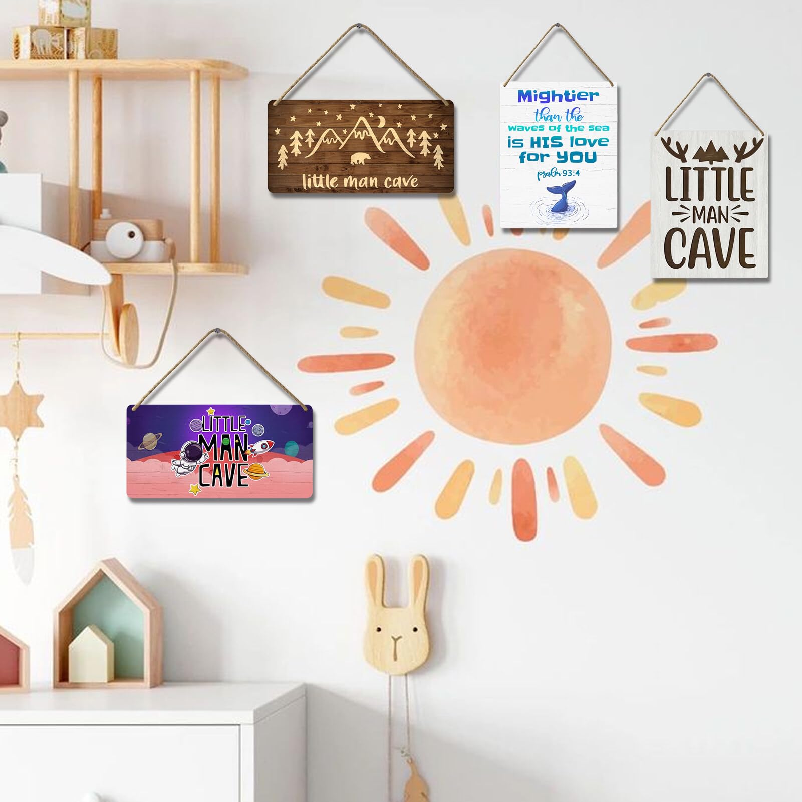 YOHIYE rustic wood texture and colors for farmhouse feel