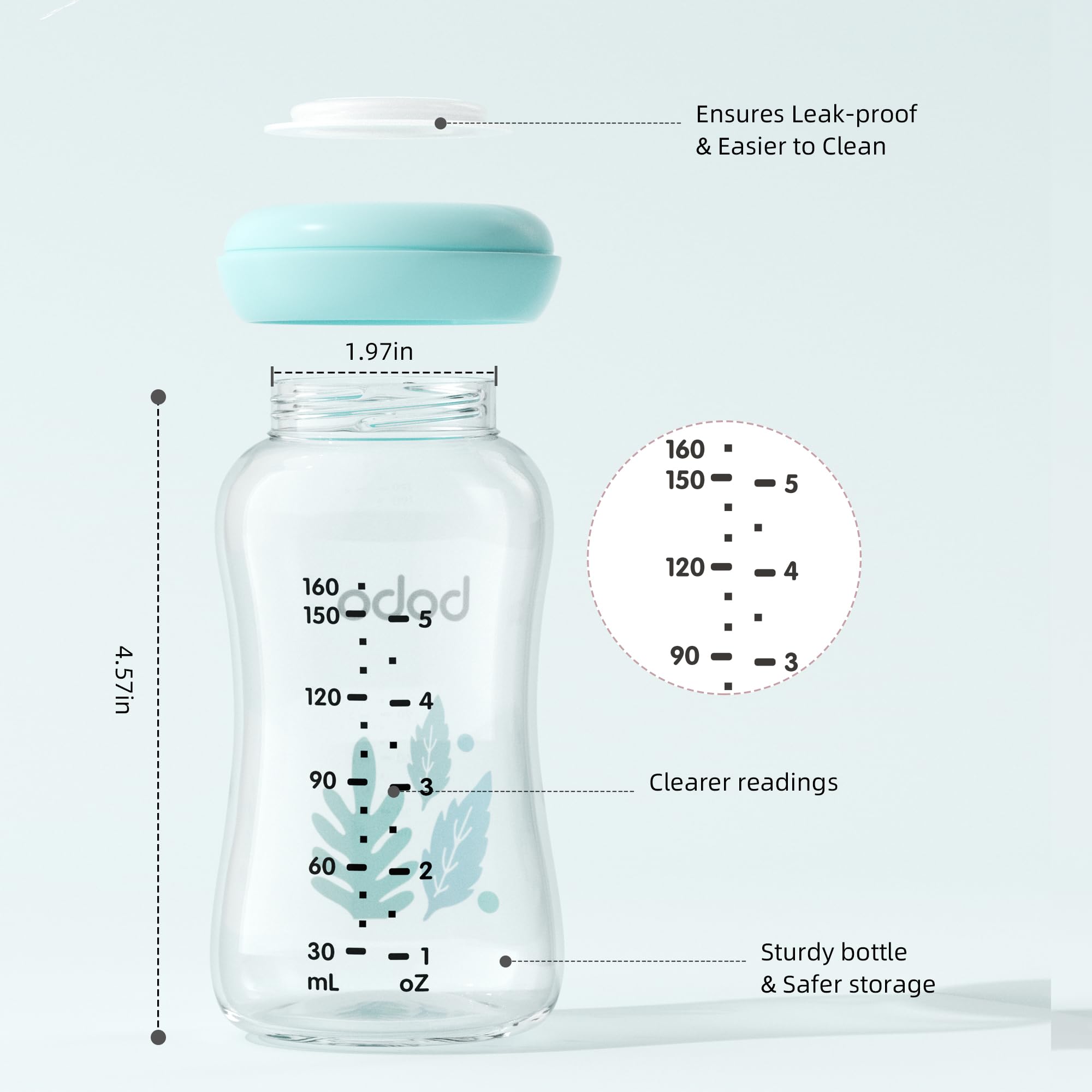 YOHKOH breast milk bottle is dishwasher-safe for easy cleanup.