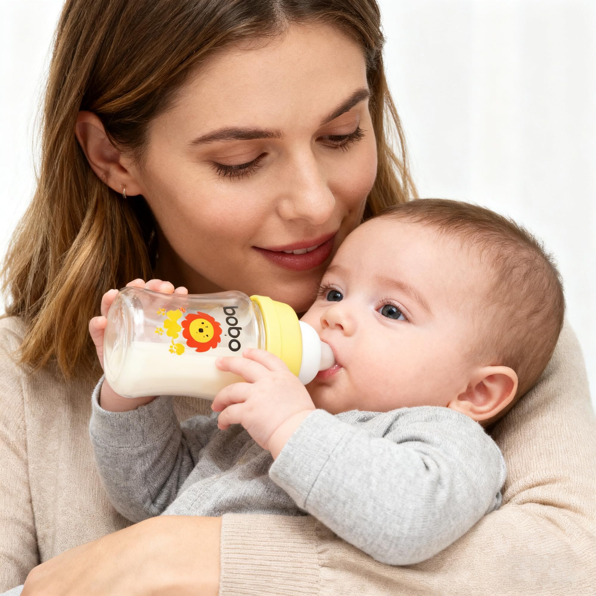 YOHKOH 160ml bottle designed for babies around 3+ months