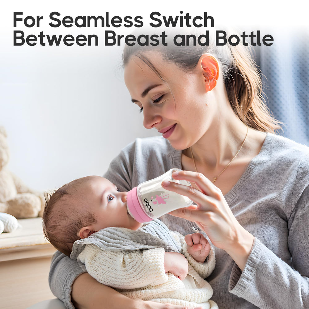 YOHKOH newborn 80ml bottle shows compact size for 0+ months