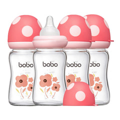 YOHKOH natural glass bottle with wide neck for easy filling and quick cleaning.