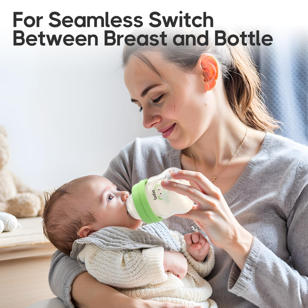 YOHKOH wide-neck glass bottle for easy filling and thorough cleaning.