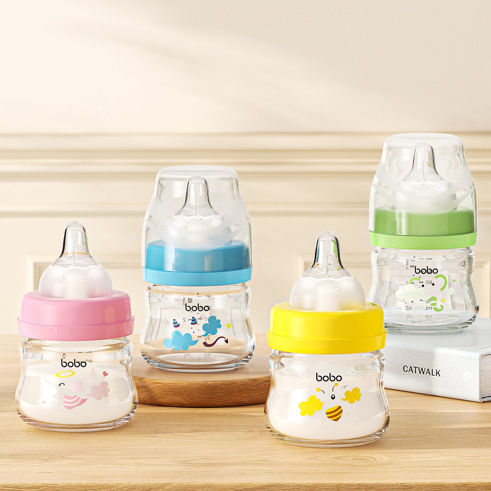 YOHKOH clear bottle with yellow detail helps quick identification during busy routines.