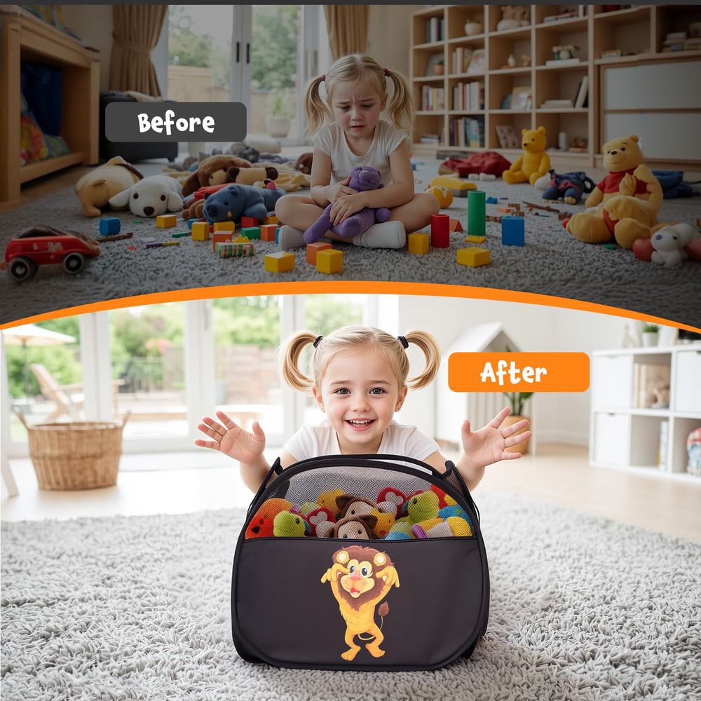 YOHOOLYO 95L toy storage basket capacity 95 liters for large toy collections