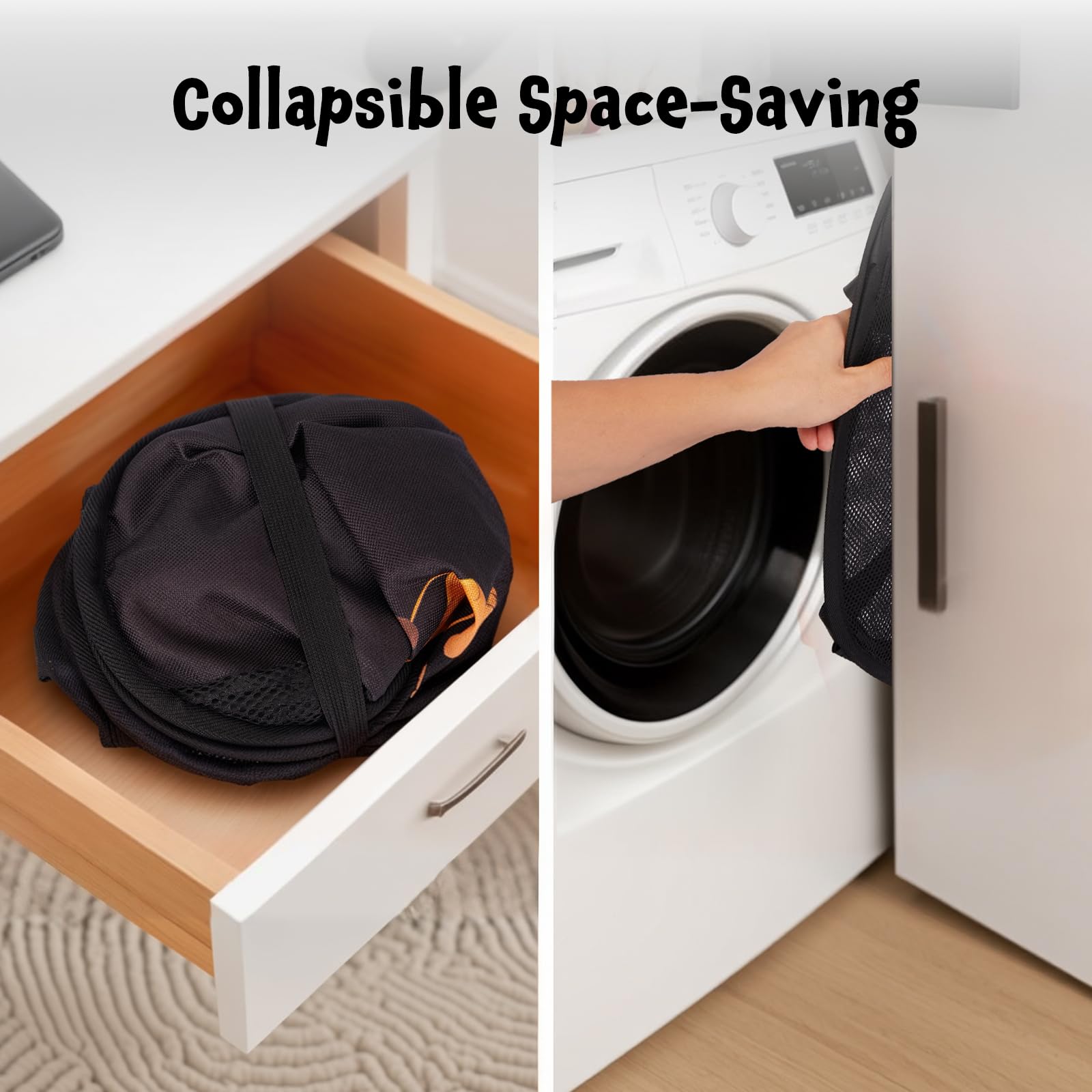 YOHOOLYO 95L toy storage basket durable stitching and triangular design for long-lasting use