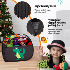 YOHOOLYO 95L toy storage basket folded-flat for compact travel and storage