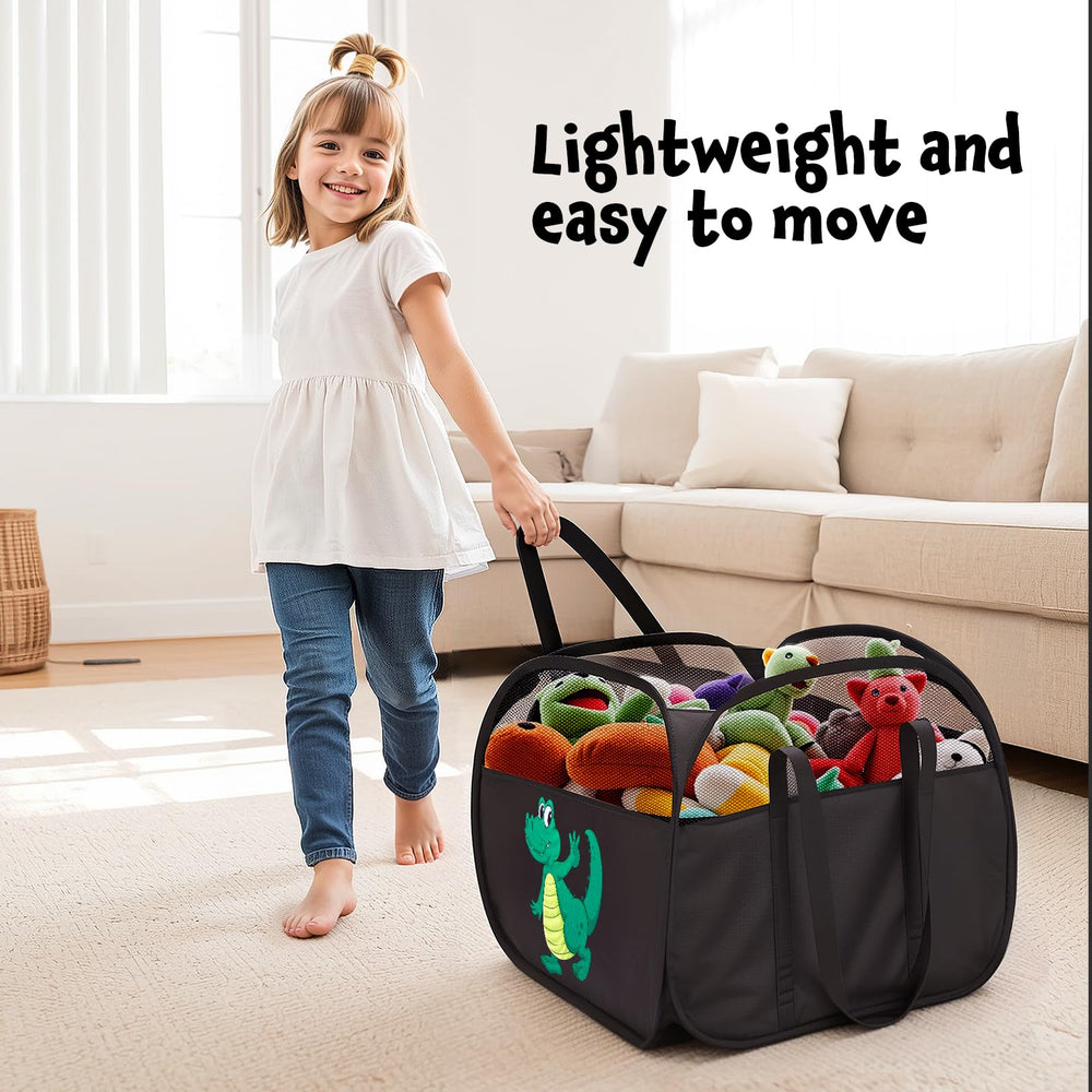 YOHOOLYO 95L toy storage basket reinforced handles for easy carrying