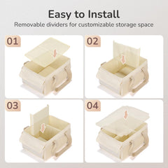 YOHOOLYO diaper caddy multipurpose use suits nursery, car, or travel