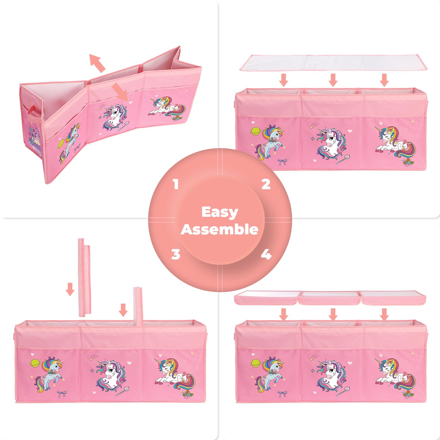 YOHOOLYO removable lids with hook-and-loop closures for quick setup