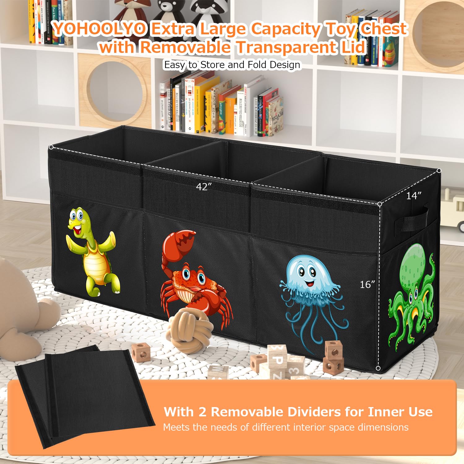 YOHOOLYO soft handles for easy moving around the home