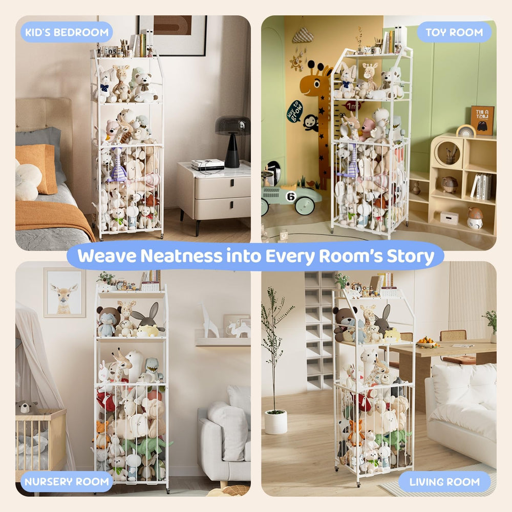 Yoimori storage zoo easy access supports independent grabbing and play.