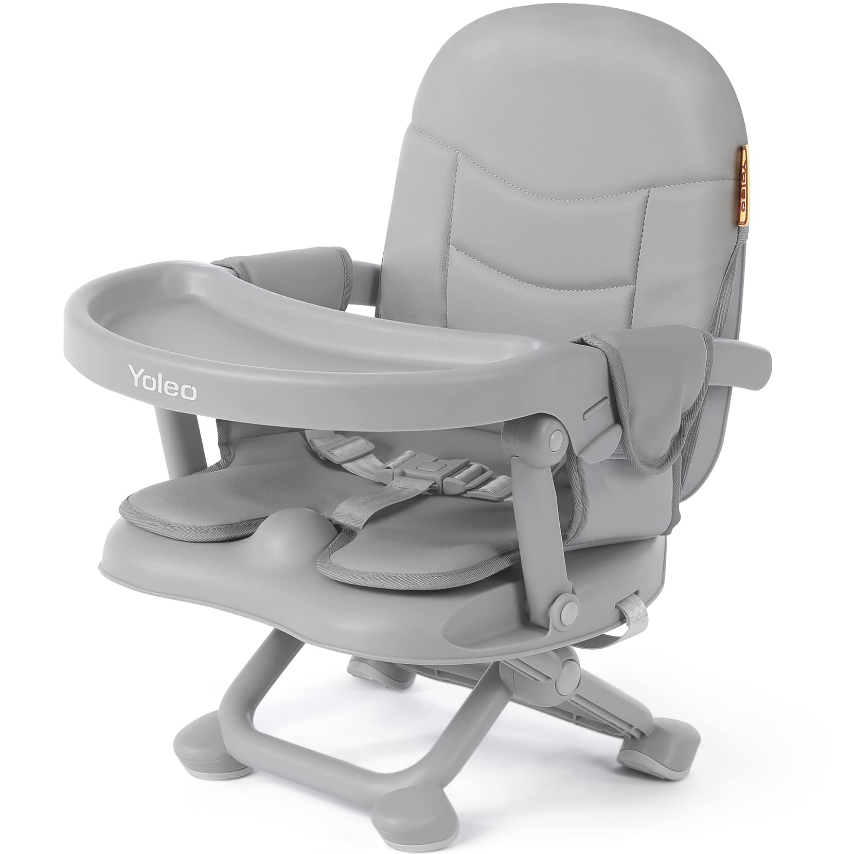 YOLEO baby high chair booster folded for travel and compact storage