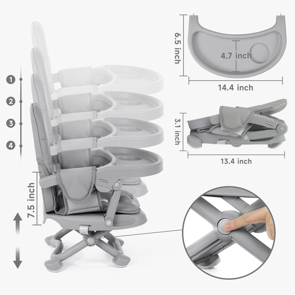 YOLEO compact, travel-ready chair folds flat for trips