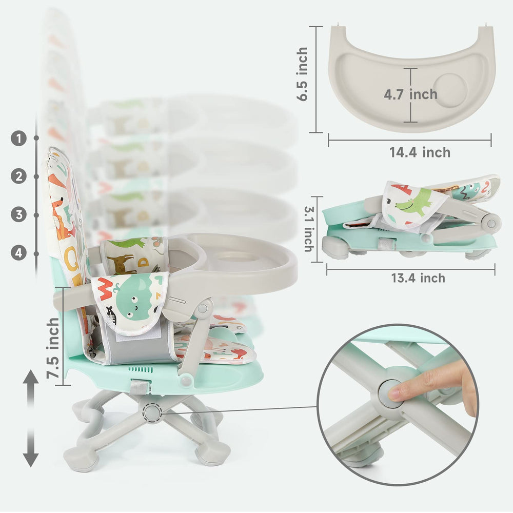 YOLEO fold-and-go design makes it easy to travel to restaurants