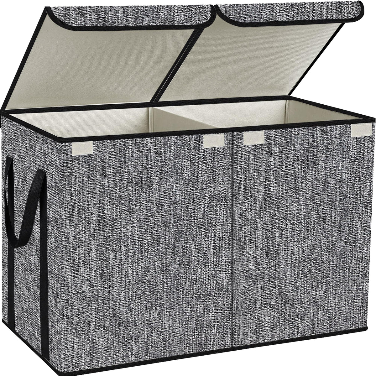 YOLOXO large kids toy box chest with top lid for easy-access toy storage