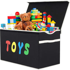 YOLOXO toy box chest with lids collapsible for easy storage.