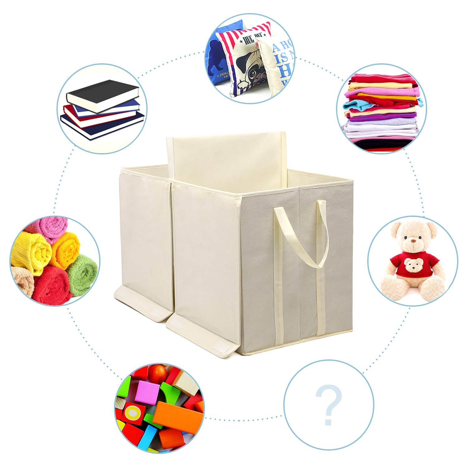 YOLOXO toy box chest filled with toys demonstrating organized playroom solution