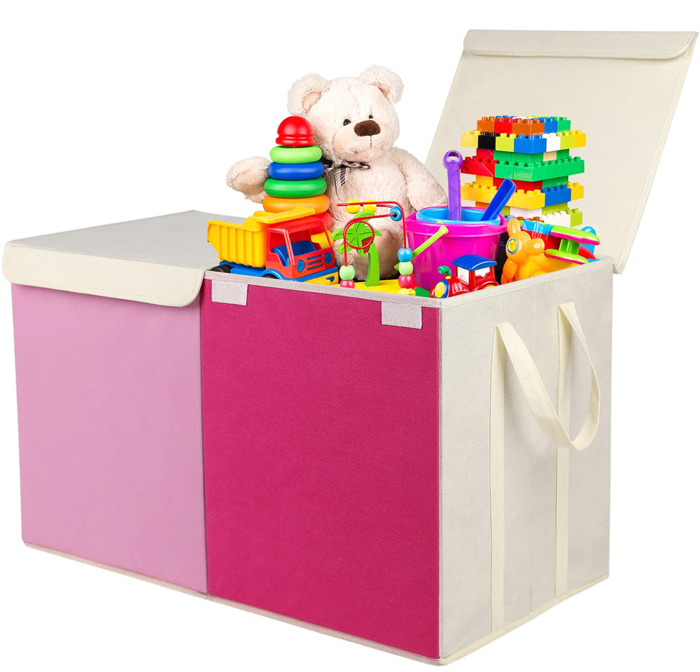 YOLOXO toy box chest front view showing large storage capacity for plush toys