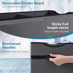 YOLOXO Toy Box Chest with lid on keeps contents secure and accessible