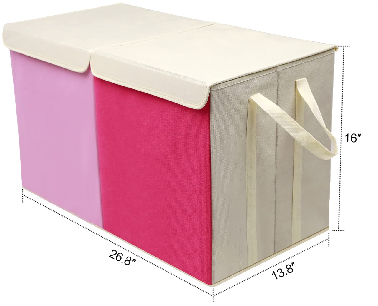 YOLOXO toy box chest open lid for easy independent access
