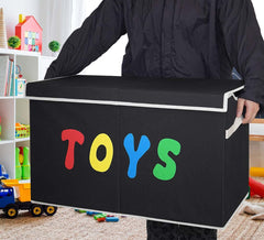 YOLOXO toy box chest features side handles for easy transport.