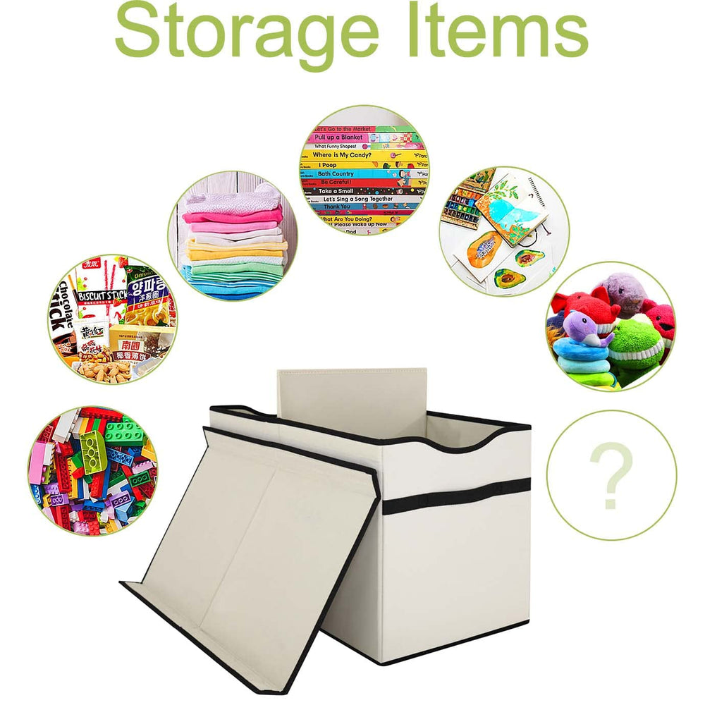 YOLOXO Toy Box Chest with sturdy bottom supports heavy playroom storage.