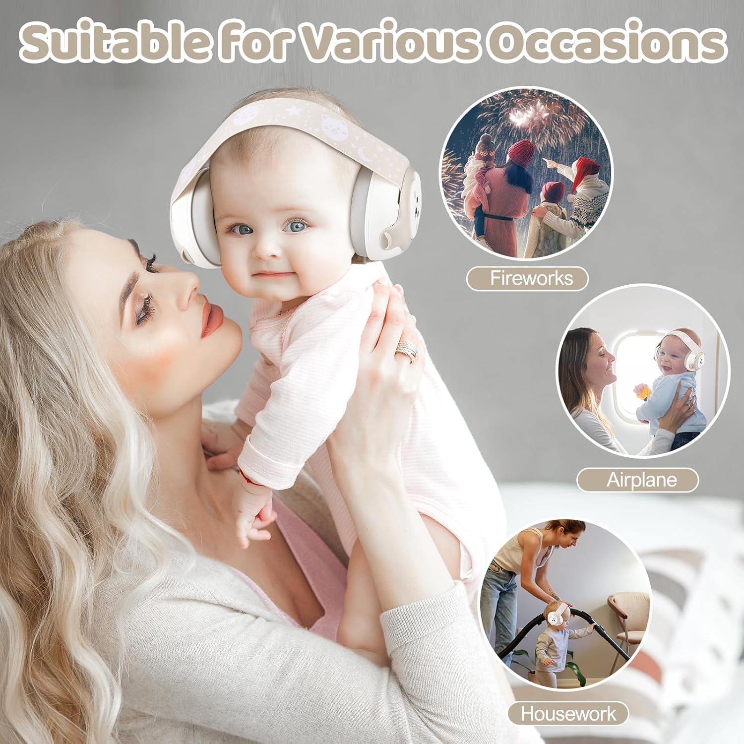 YomauiYee baby earmuffs foldable design fits in a travel bag