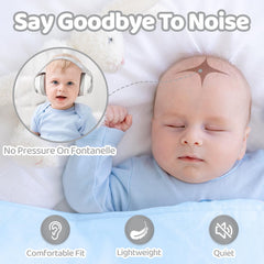 YomauiYee baby earmuffs soft cups illustrate gentle, pressure-free comfort for delicate ears.