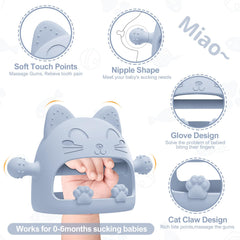 YomauiYee teether cat back starry sky view calms babies.