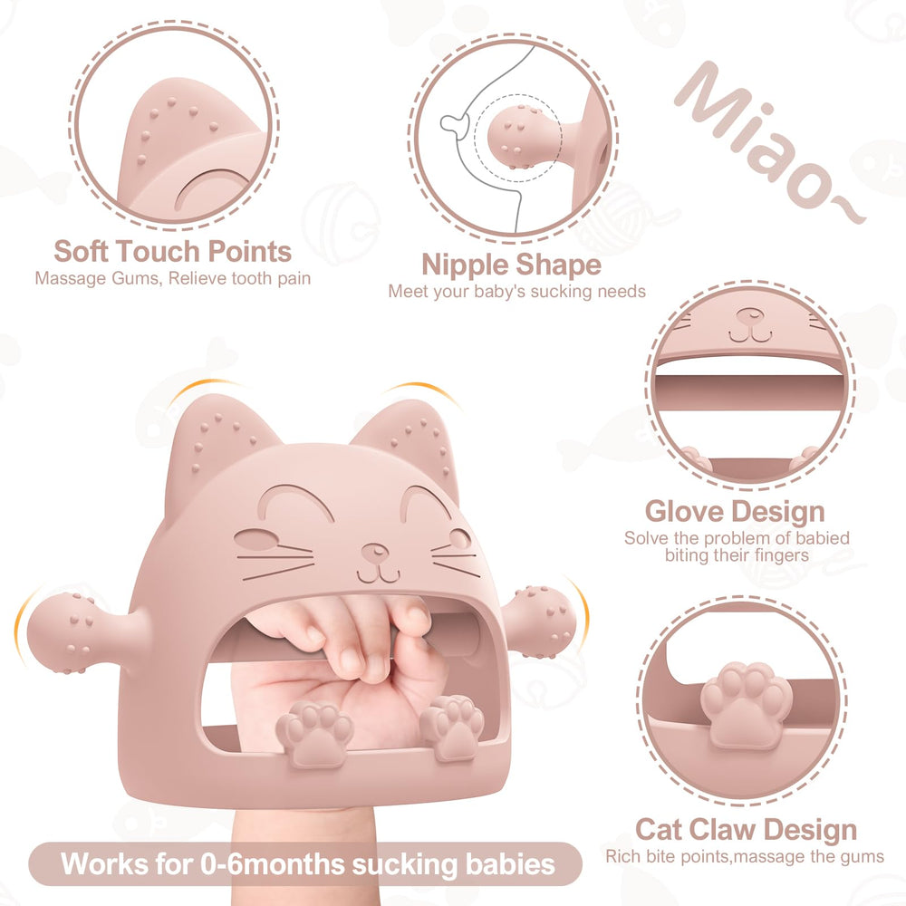 YomauiYee Silicone Teether back starry sky design helps calm fussy moments