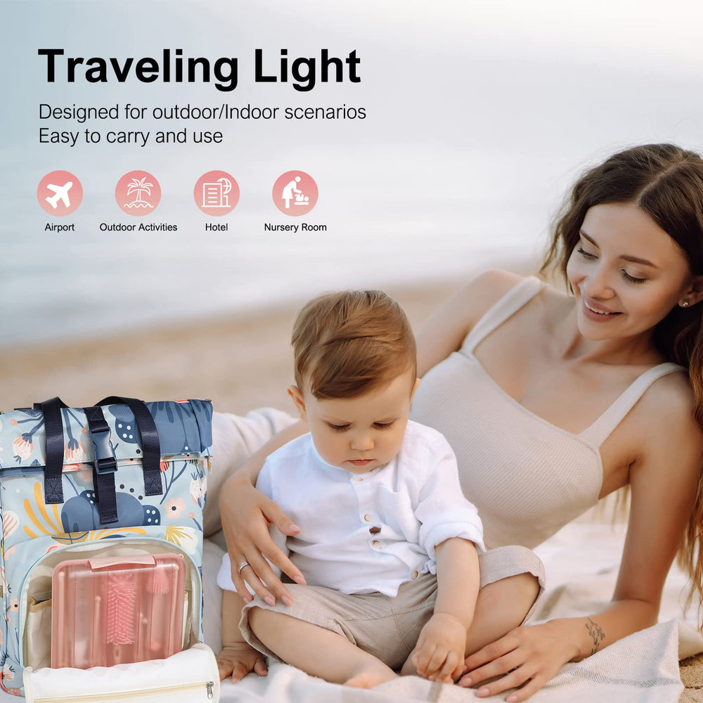 YomauiYee storage box and drying rack in-use shot highlights portable all-in-one kit.